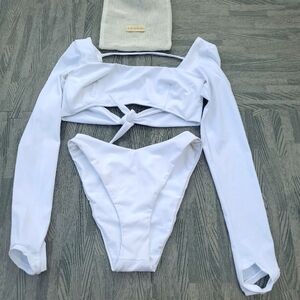 KANOMI Bikini SzL sexy tie high waist long sleeve